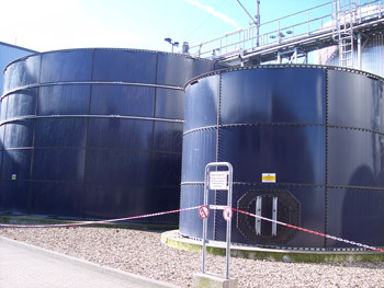 An anaerobic digestion plant - image courtesy of WRAP